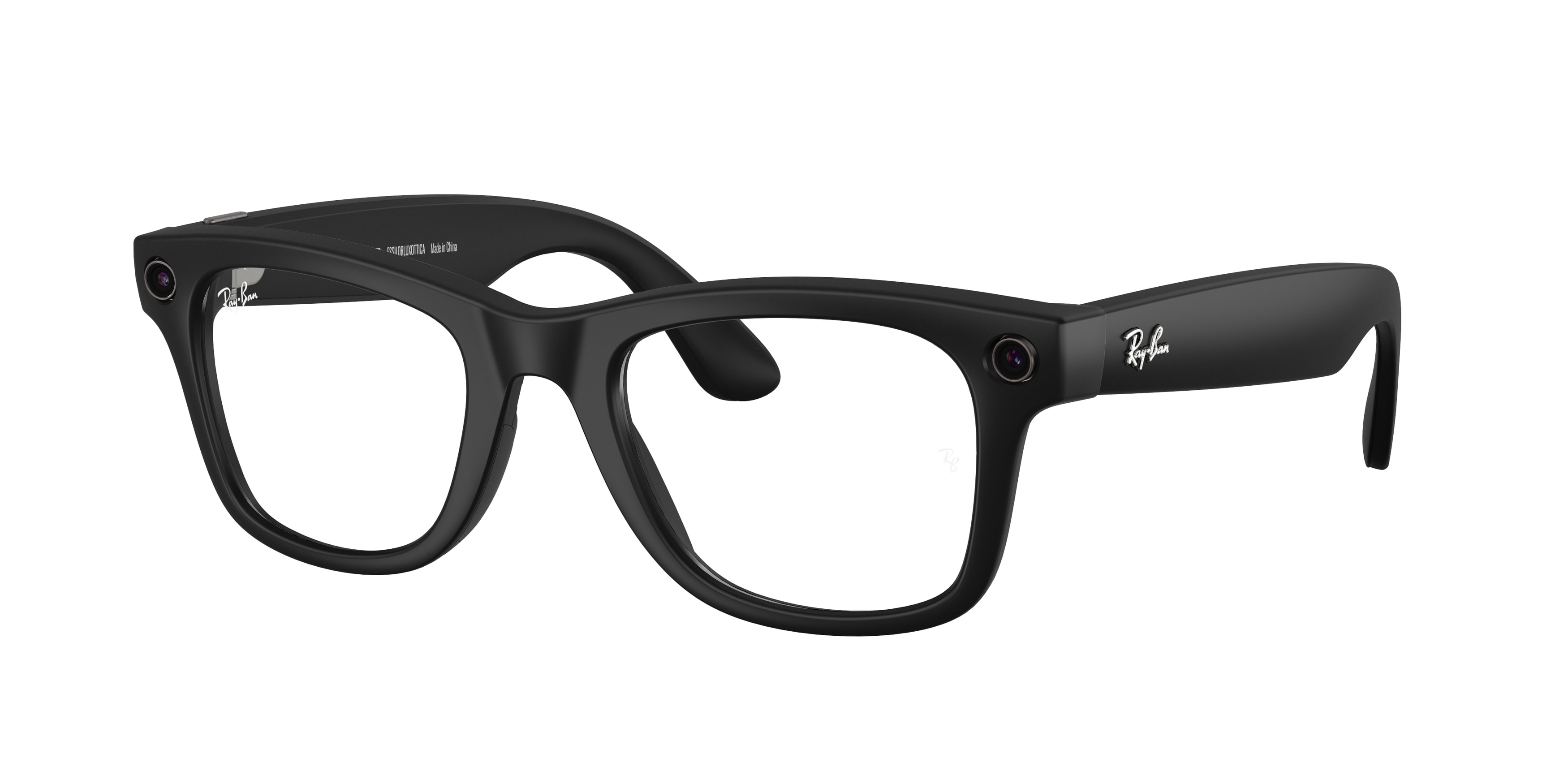 Meta Ray-Ban AI Smart Glasses - navy blue Wayfarer style